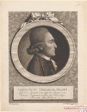 Christian Heinrich Seidel; geb. 31. Januar 1743; gest. 30. Januar 1787