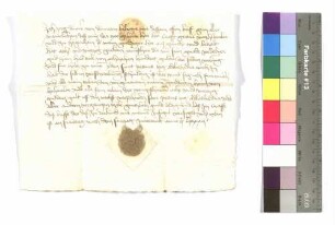 Jörg Turner von Durnau gegen Gottfried und Kraft von Hohenlohe: Schuldsumme; aufgedr. Siegel: