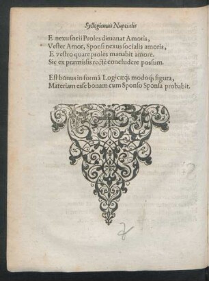 Syllogismus Nuptialis