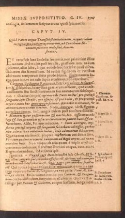 Caput IV. Quod patres neque Transsubstitantiationem, neque realem in signis praesentiam agnoverunt, ad Concilium Nicaenum primum inclusive, demonstratur.