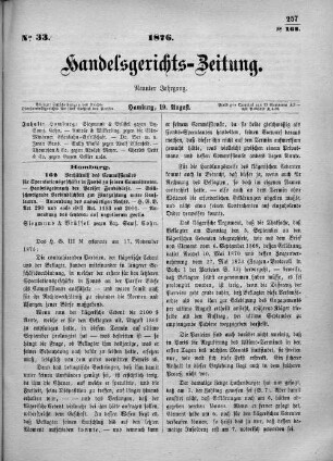 No. 33. 19. August 1876