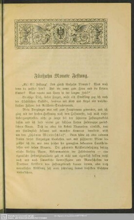 [1.] Fünfzehn Monate Festung