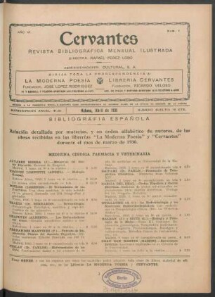 Bibliografía española