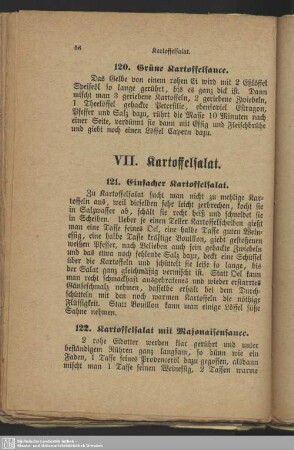 VII. Kartoffelsalat