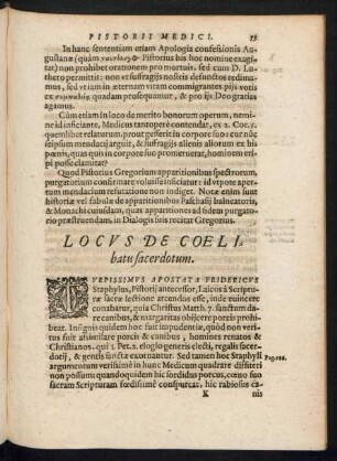 Locus De Coelibatu sacerdotum.