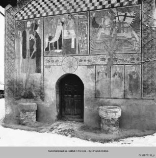 Der Heilige Christophorus, die Gregorsmesse, der Heilige Georg und Heilige
