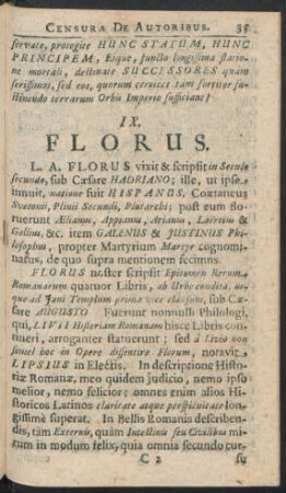 IX. Florus