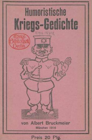 Humoristische Kriegs-Gedichte