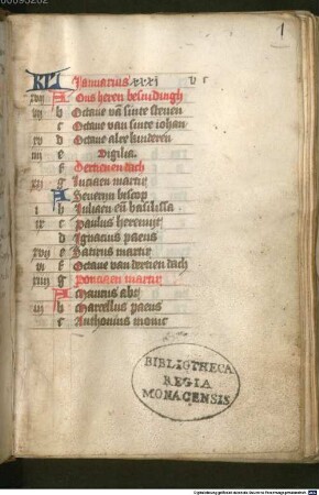 Niederländisches Gebetbuch (Ghetiden O. L. V. naar de vertaling vaan Geest Groote) - BSB Cgm 106