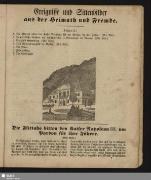 Ereignisse und Sittenbilder aus der Heimath und Fremde