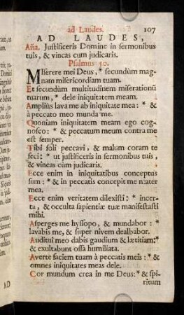 107-119, Ad Laudes.