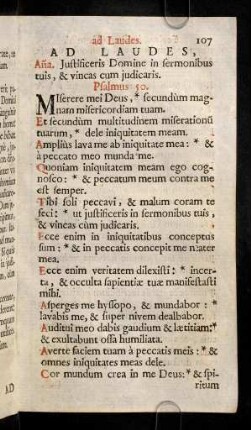 107-119, Ad Laudes.