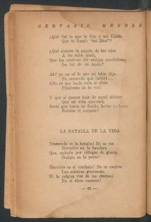 La batalla de la vida