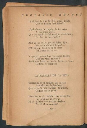 La batalla de la vida