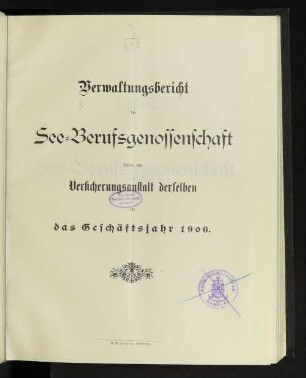 18.1905: Verwaltungsbericht : über d. Kalenderjahr ...