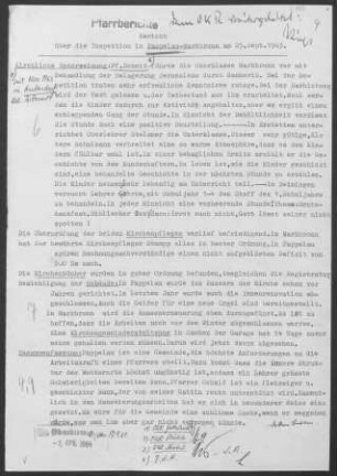 Pappelau-Markbronn mit Beiningen und Ringingen: Inspektionsbericht 1963