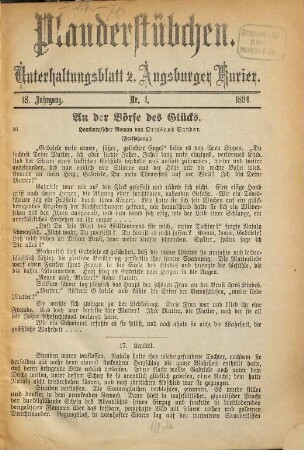 Plauderstübchen. 1894 = Jg. 18