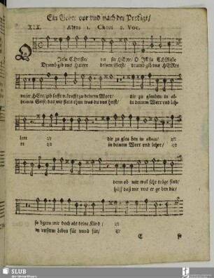 XIX. O Jesu Christe unser Herr