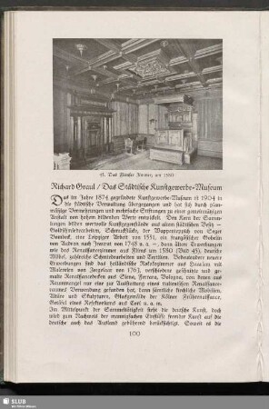Das Städtische Kunstgewerbe-Museum