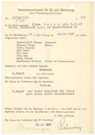 Bayer, Klara