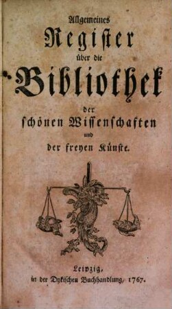 Bibliothek der schönen Wissenschaften und der freyen Künste. 12, [a]