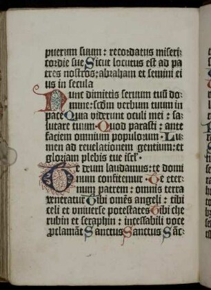 [Canticum Simeonis]: Nunc dimittis…