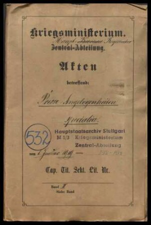 Mitteilungen des Kriegsministeriums an die Presse