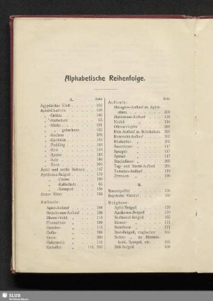 Alphabetische Reihenfolge