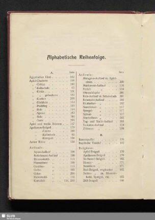 Alphabetische Reihenfolge