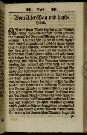 Vom Acker-Bau und Land-Leben