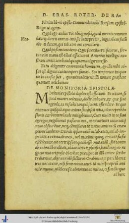 De Monitoria Epistola
