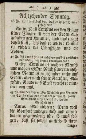 Achtzehender Sonntag. - Zwey und Zwanzigster Sonntag.