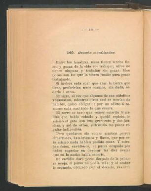 149. Decreto moralizador.