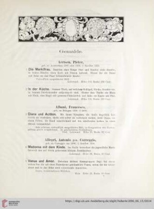 Gemälde (Nr. 1 - 378)