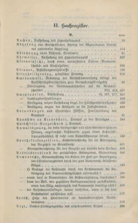 II. Sachregister