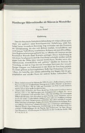 Hamburger Sklavenhändler als Sklaven in Westafrika