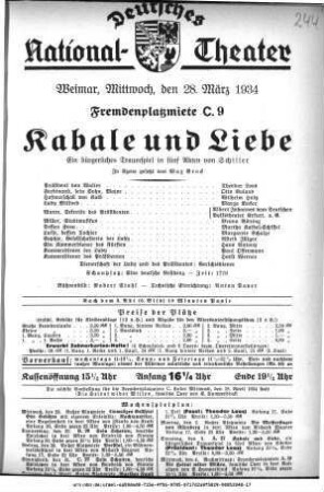 Kabale und Liebe