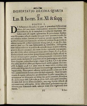 Dissertatio Decima Quarta.