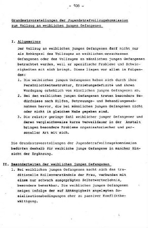 108-114, zum Vollzug an weiblichen jungen Gefangenen