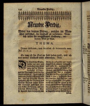 142-159, Neunte Predig.