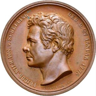 Medaille auf Friedrich Wilhelm Joseph von Schelling