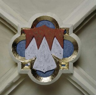Schlußstein mit Wappen