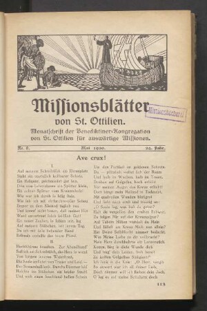 Nr. 8. Mai 1920. 24. Jahrgang
