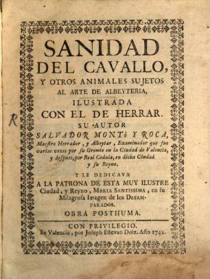 Sanidad del Cavallo