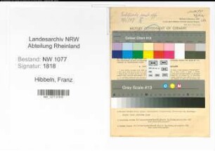 Entnazifizierung Franz Hibbeln , geb. 18.12.1904 (Polizist)