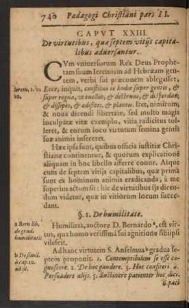 Caput XXIII. De virtutibus, quae ...