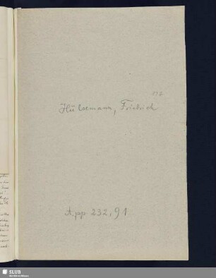 Nr. 91. Hülsemann, Friedrich
