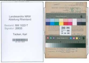 Entnazifizierung Karl Tacken , geb. 10.04.1910 (Gastwirt)