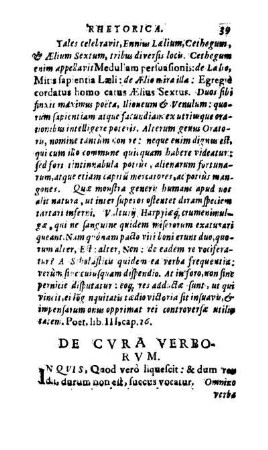 De Cvra Verborvm