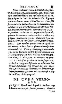 De Cvra Verborvm